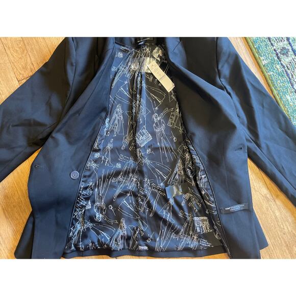 NWT White House Black Market Studio Blazer Black Size 12 - Picture 7 of 9
